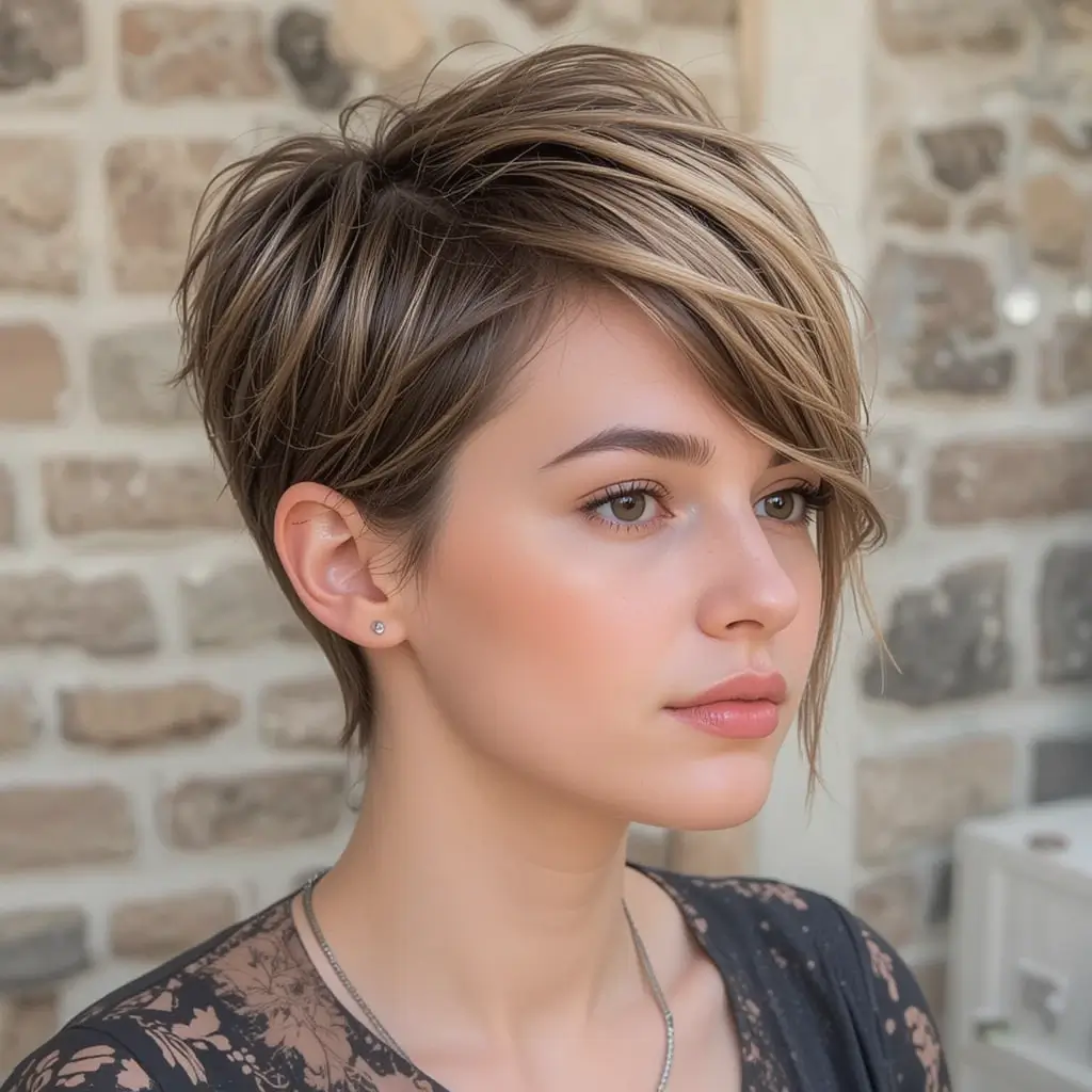 short hairstyles for a round face