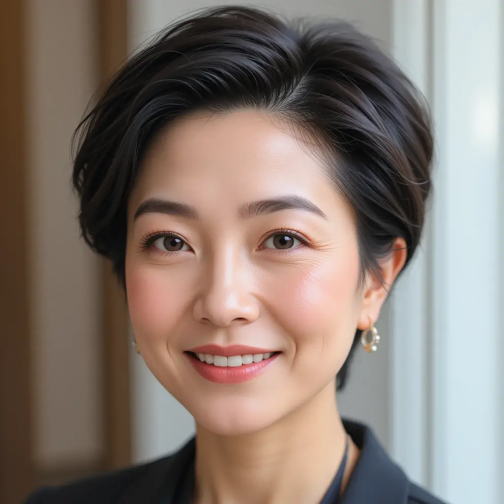 short hairstyles for asian women over 50