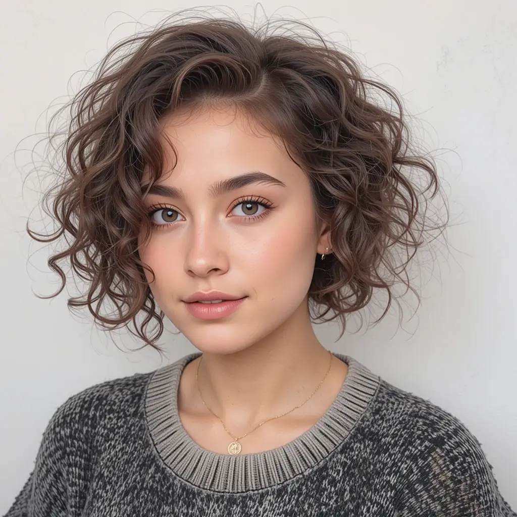 short hairstyles for curly hair
