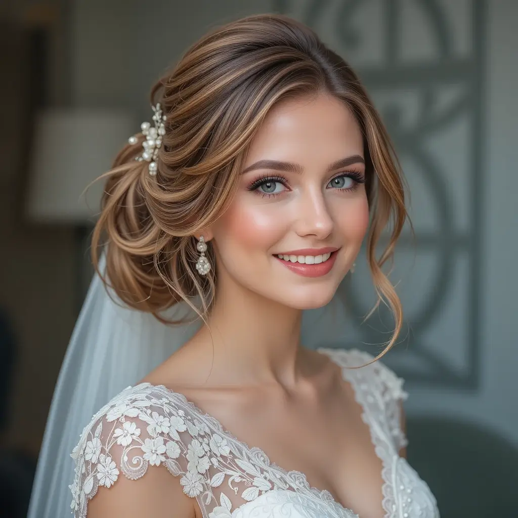 wedding hairstyles for chubby face