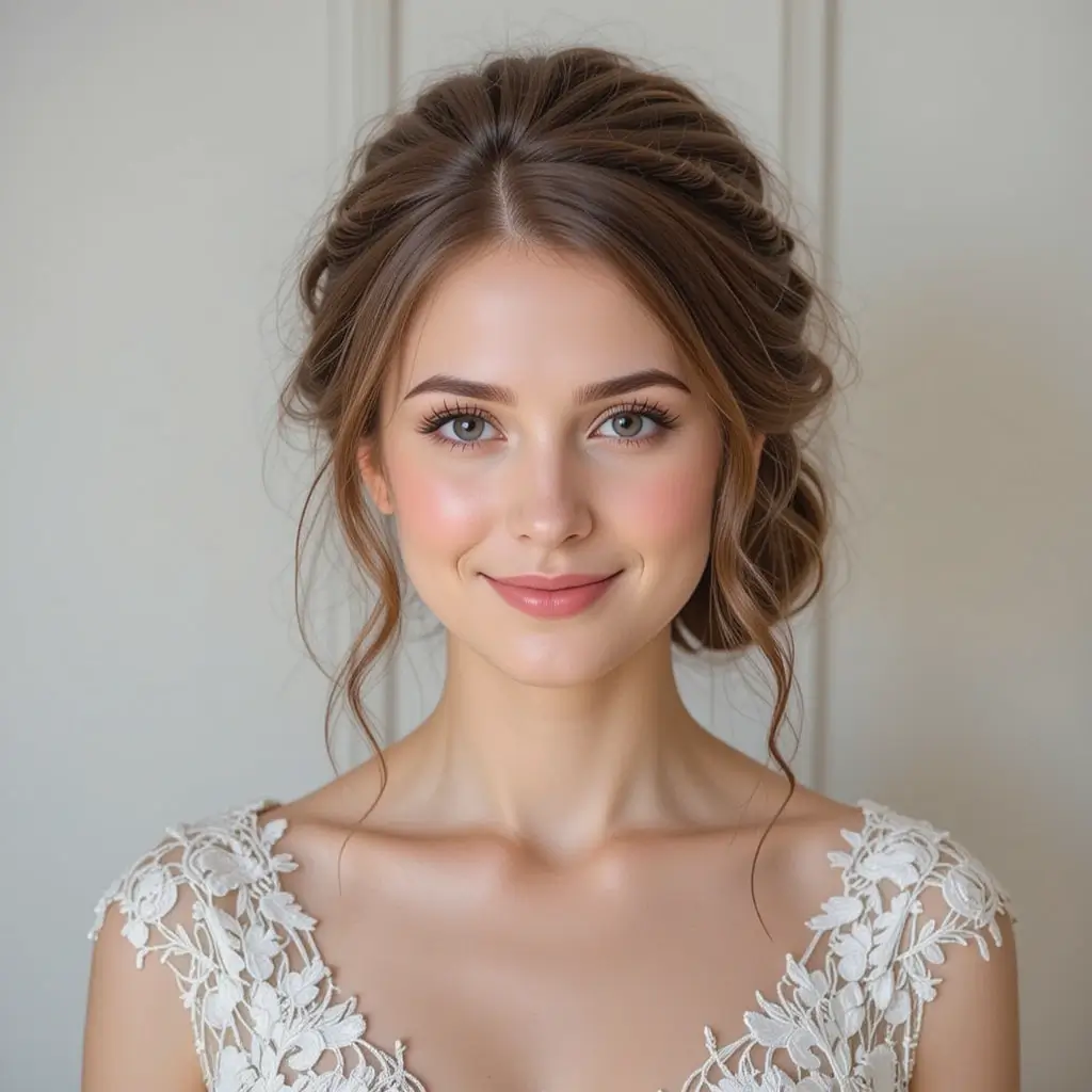 wedding hairstyles for circle face
