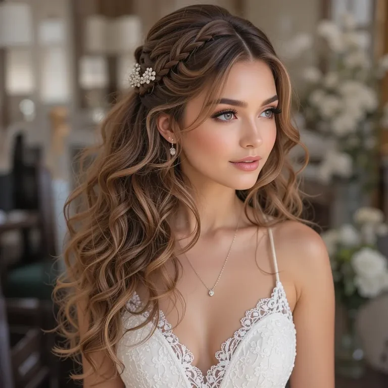 wedding hairstyles for curly hair long