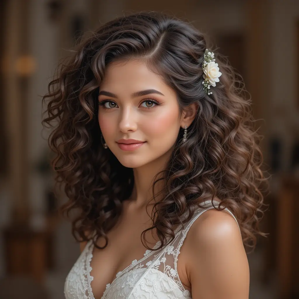 wedding hairstyles for curly hair