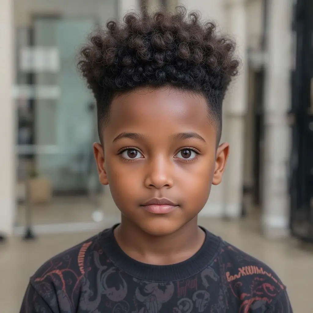 Afro Puff with Undercut