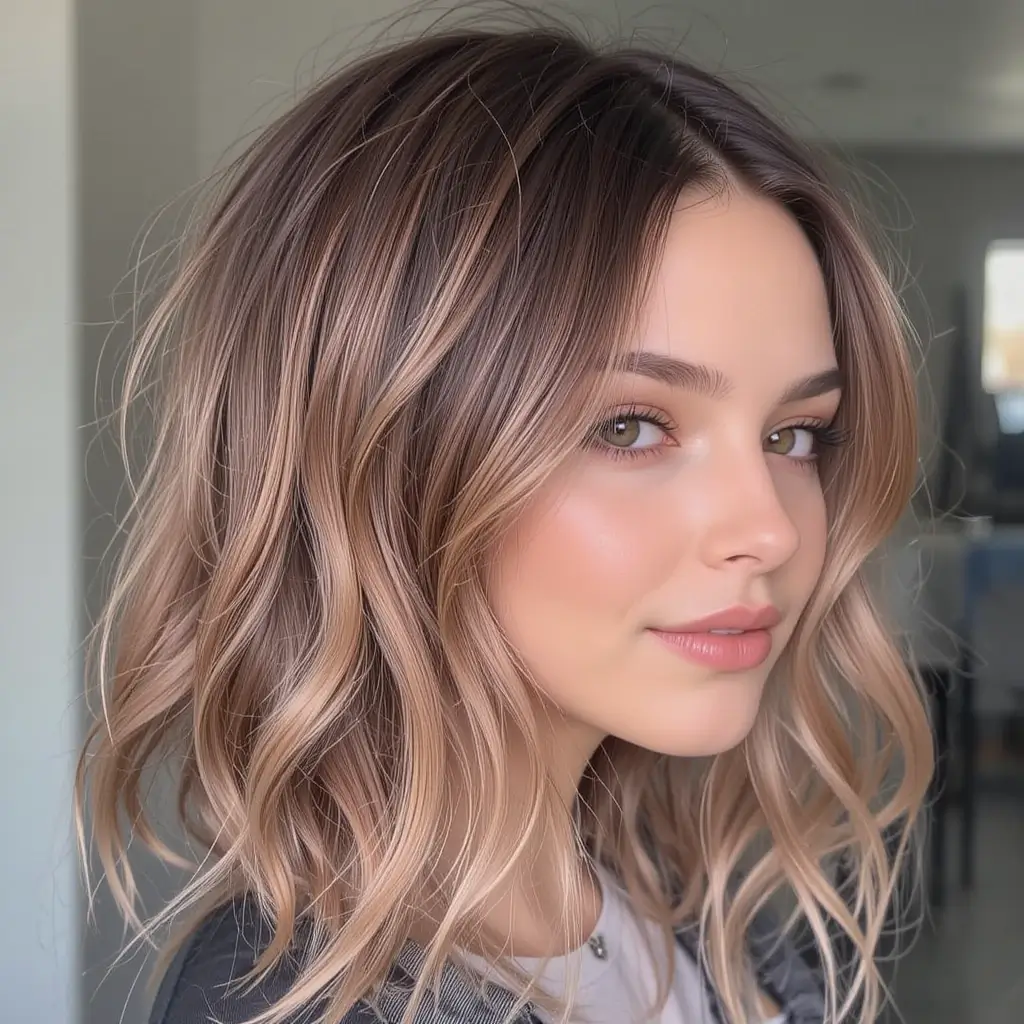 Ash Brown with Rose Gold Tint