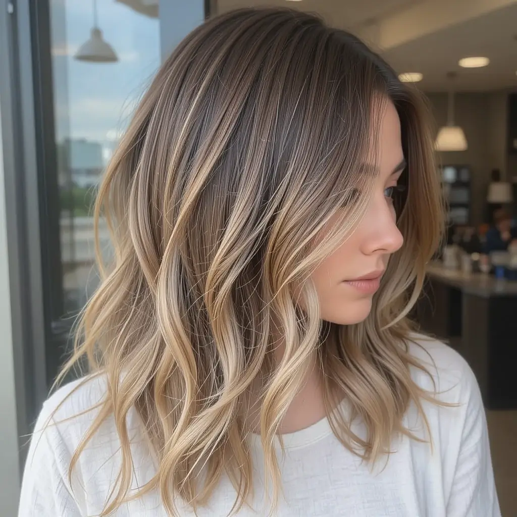 Ashy Light Brown Balayage