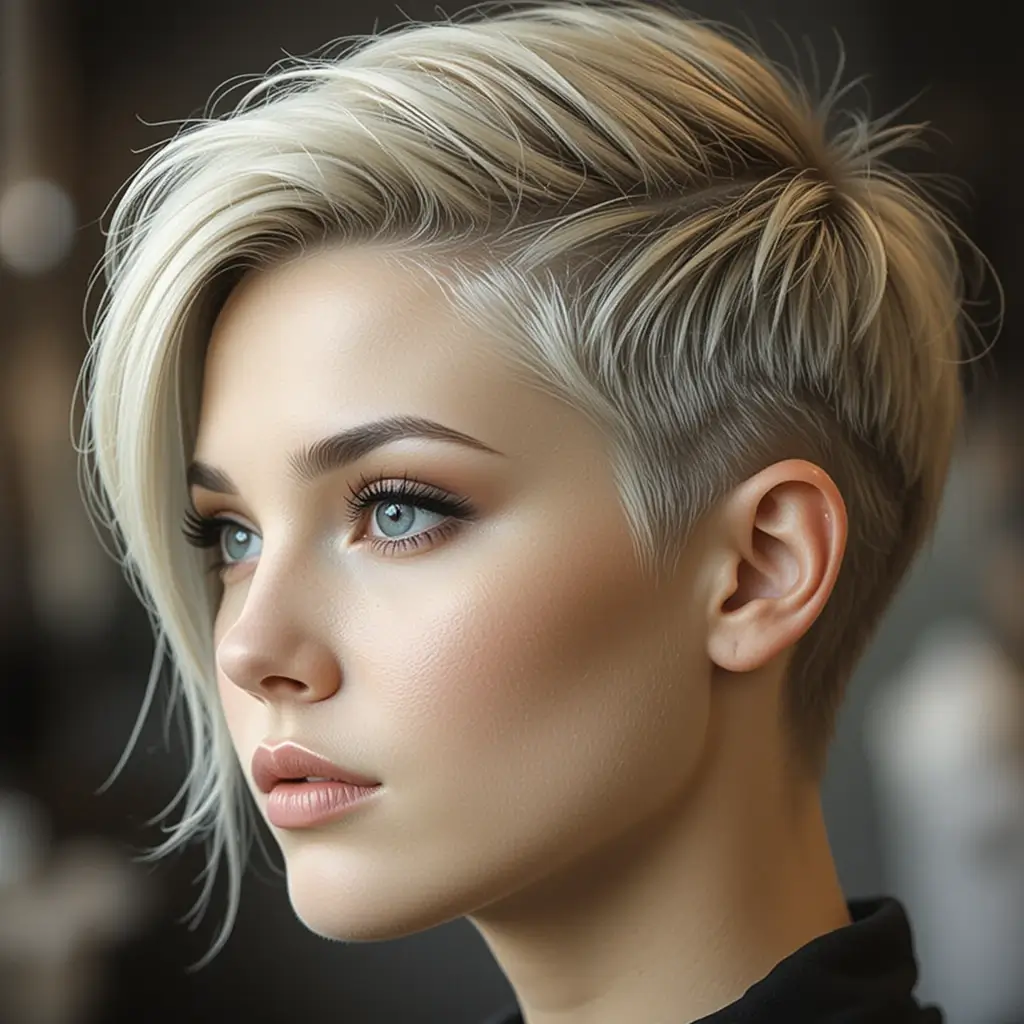 Asymmetrical Pixie Cut