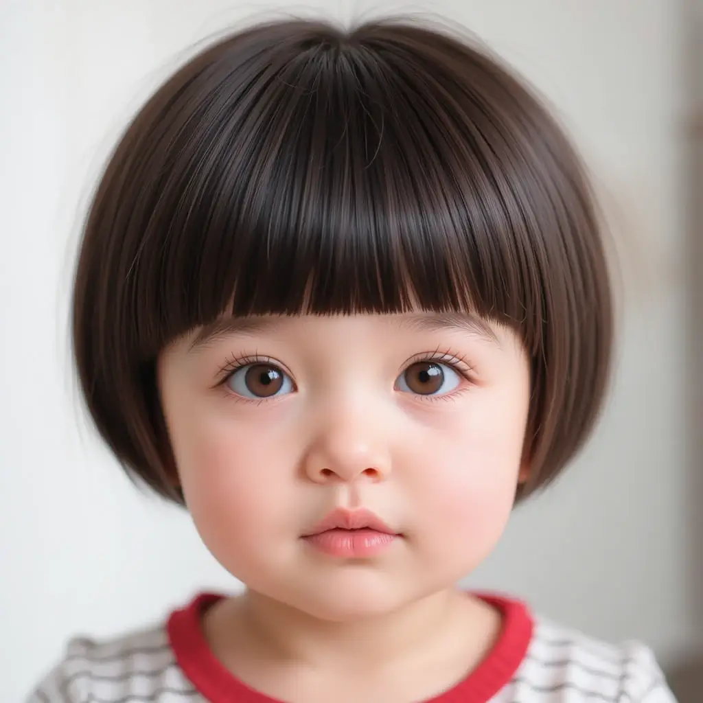 Blunt Bangs with Short Cut