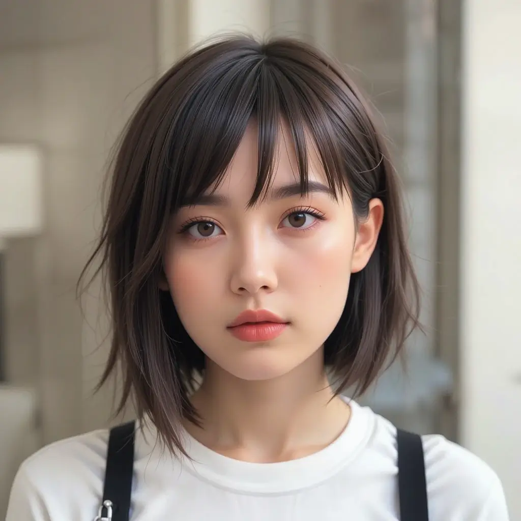 Boyish Crop with Side Bangs