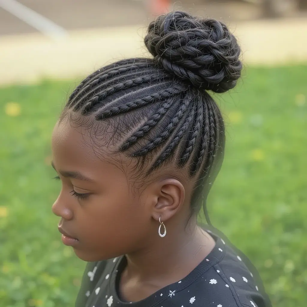 Braided Bun Style