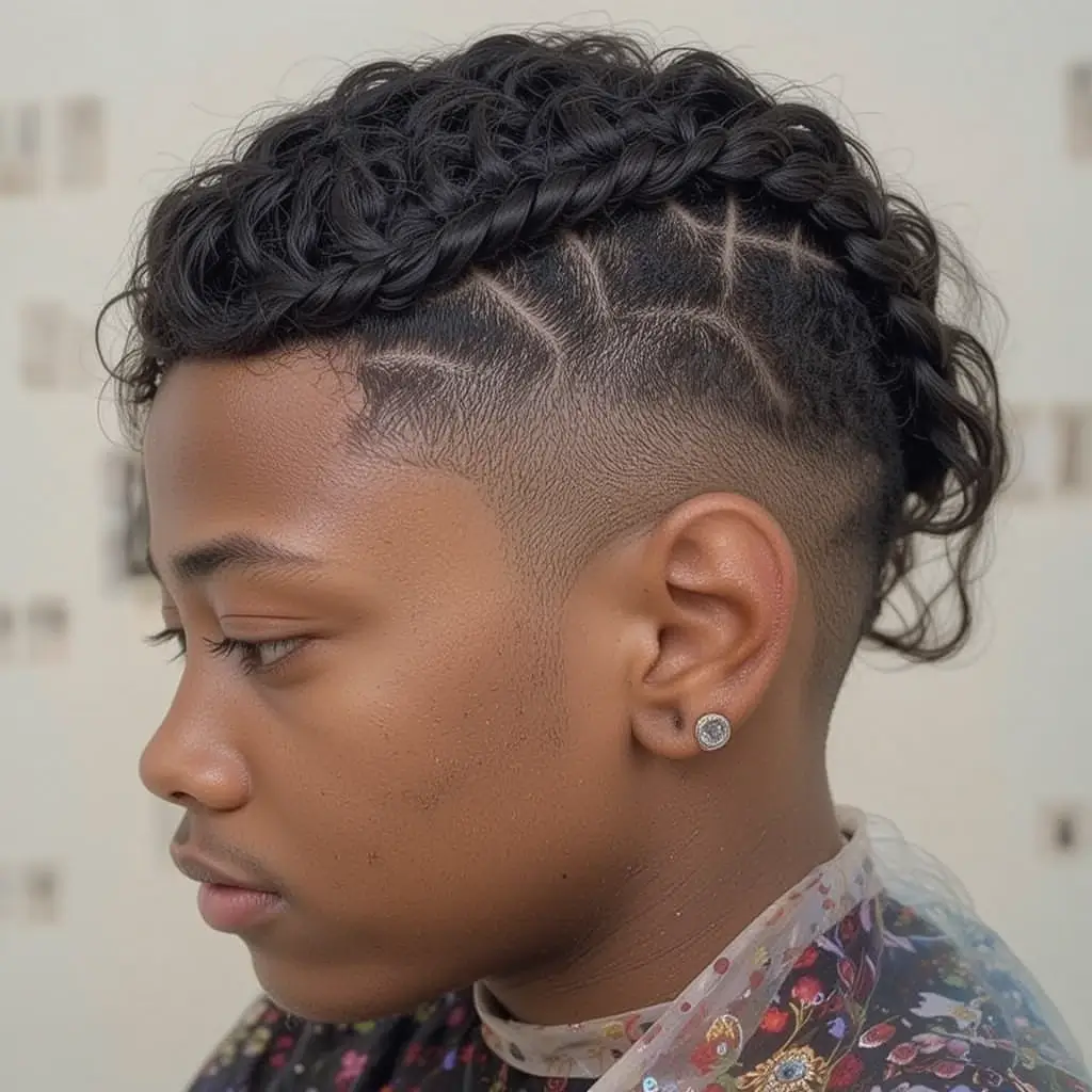 Braided Crown with Fade