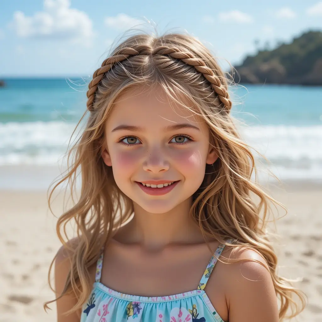 Braided Crown with Loose Waves