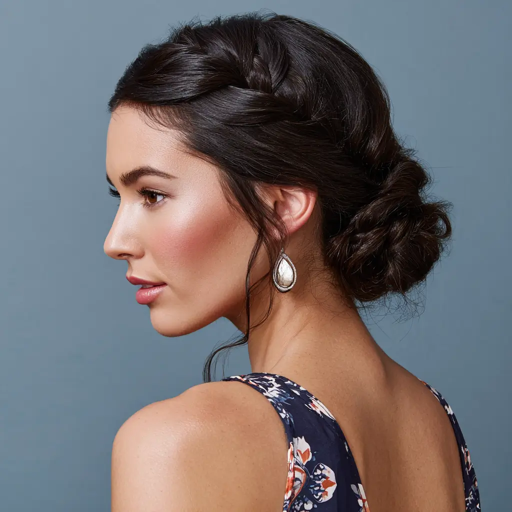Braided Low Bun