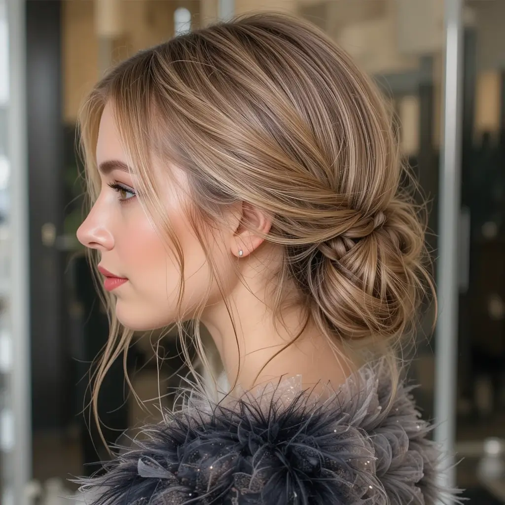 Braided Low Bun