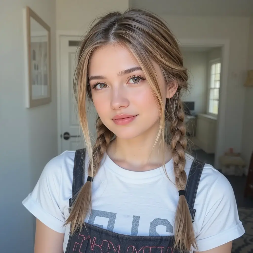 Braided Low Pigtails