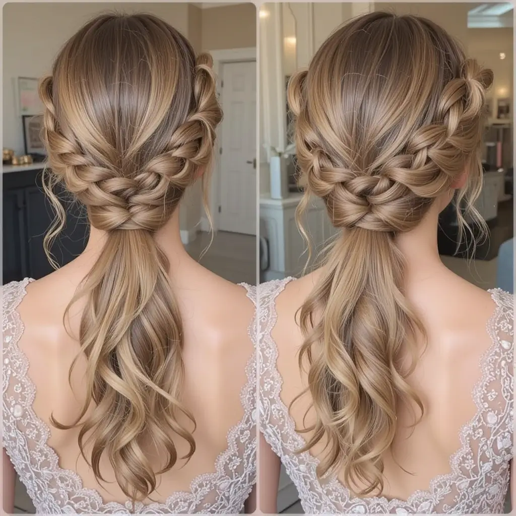 Braided Low Ponytail
