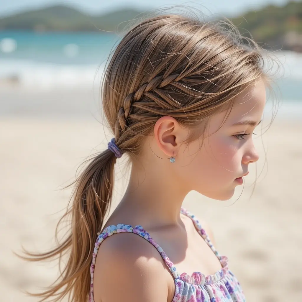 Braided Low Ponytail
