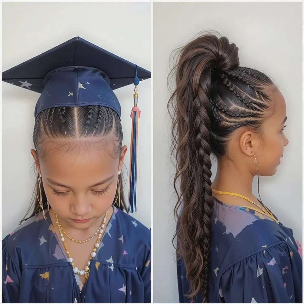 Braided Mohawk Ponytail
