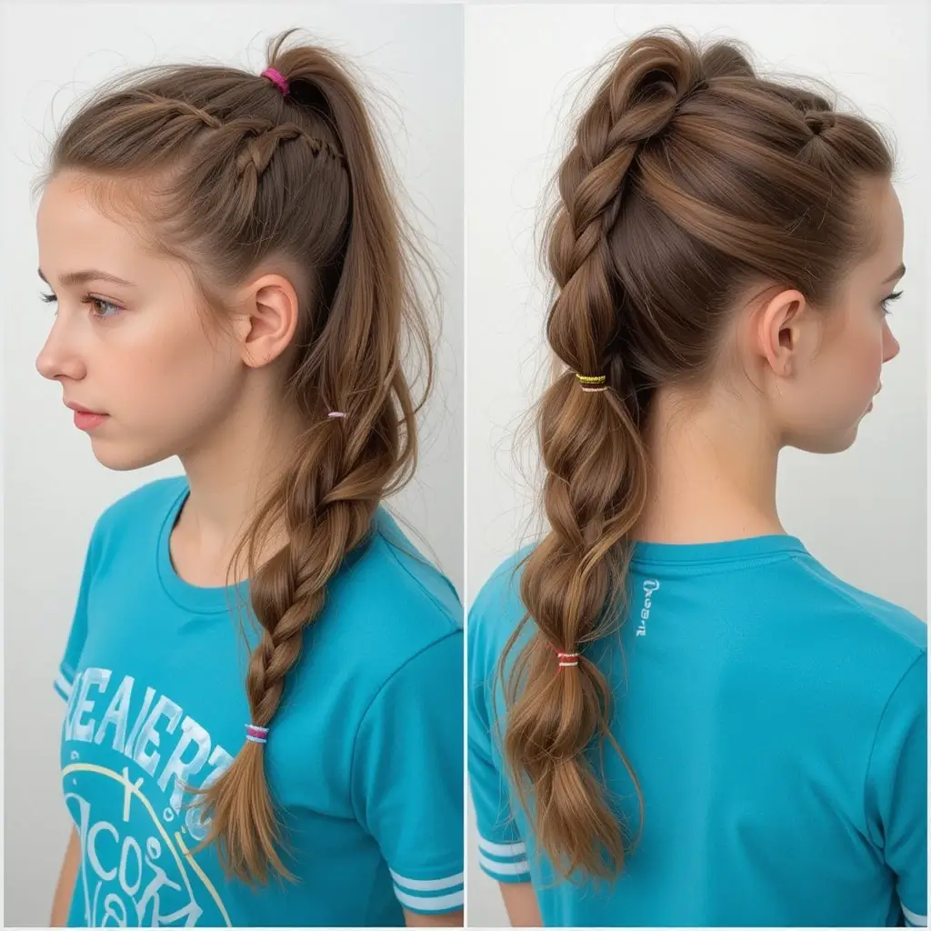 Bubble Braid Ponytail