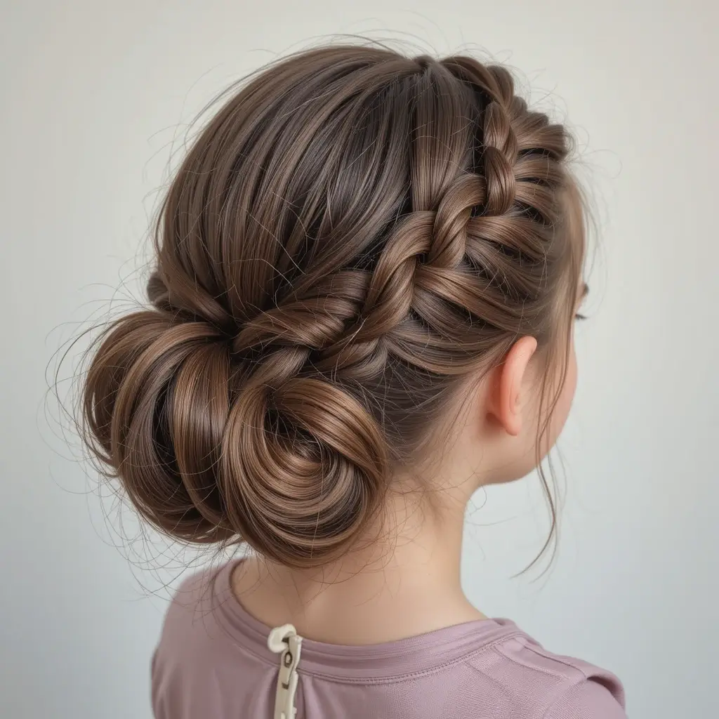 Bubble Braided Updo