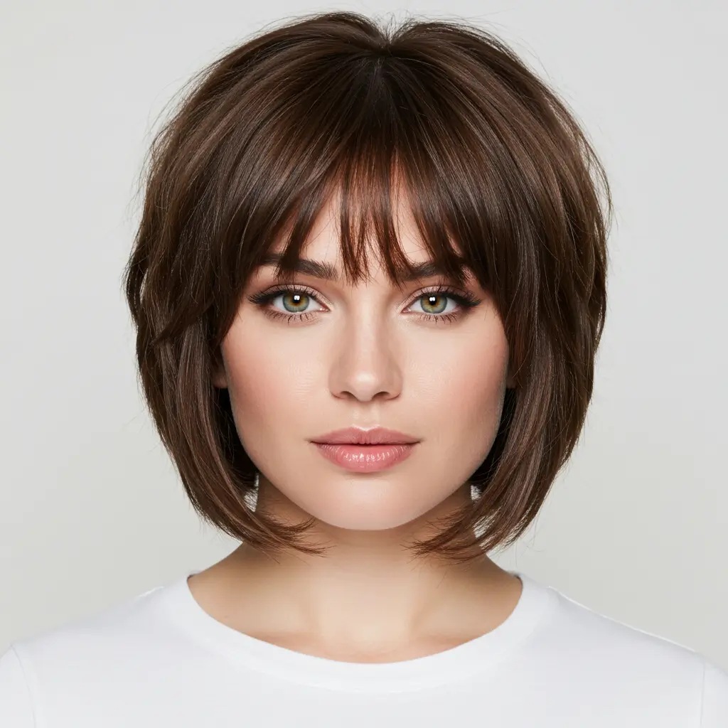 Choppy Bob with Bangs