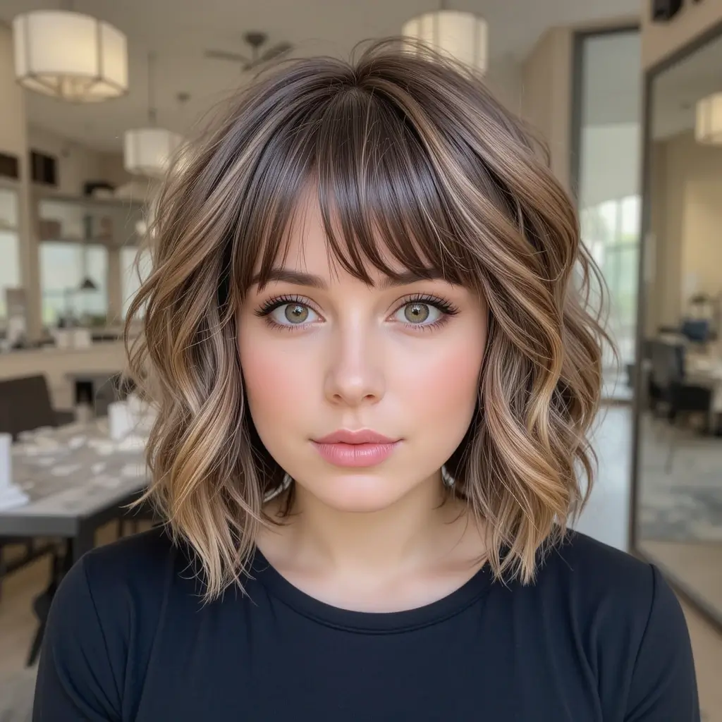 Choppy Bob with Bangs