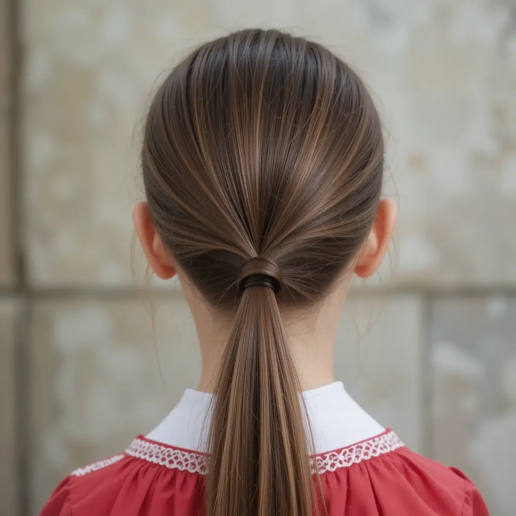 Classic Slicked-Back Ponytail