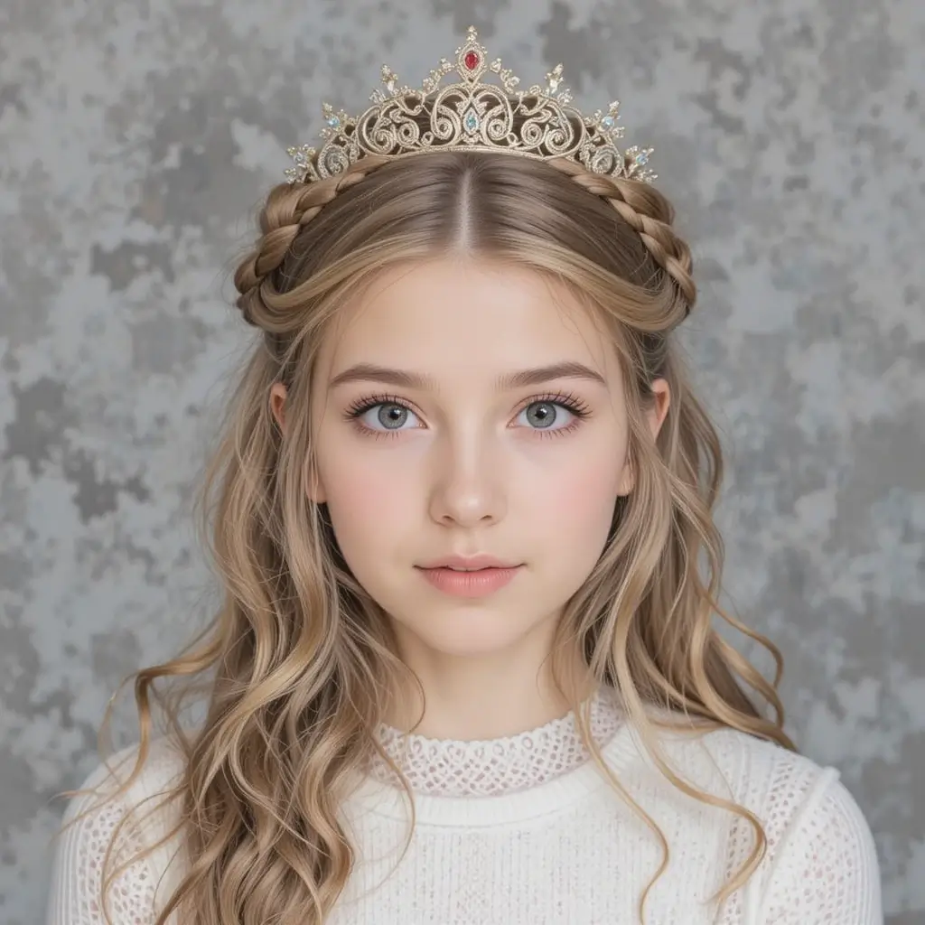 Crown Braid with Loose Waves