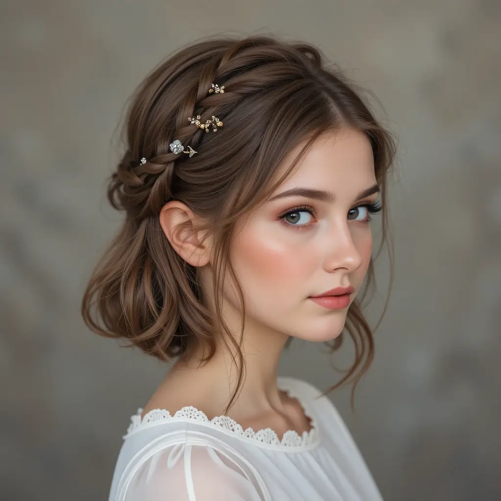 Crown Twist with Short Hair
