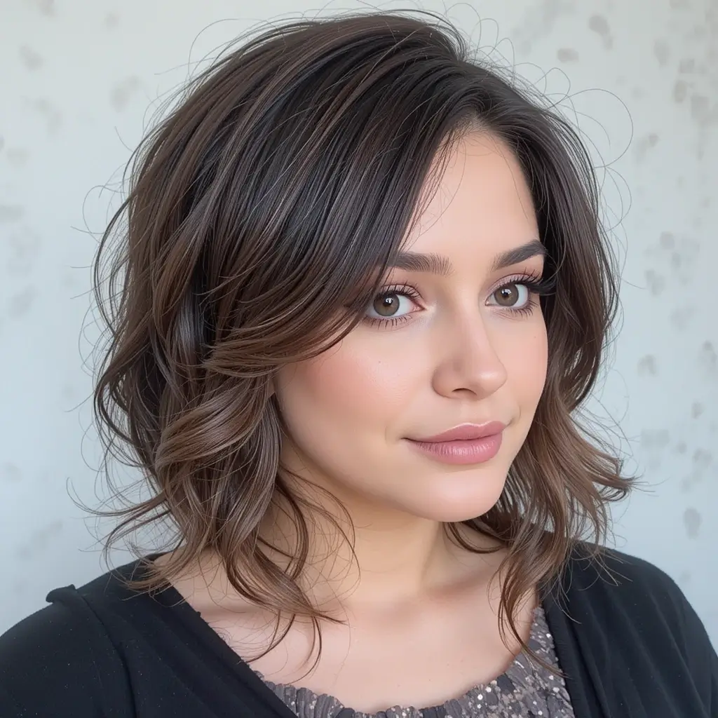 Curled Under Medium Bob