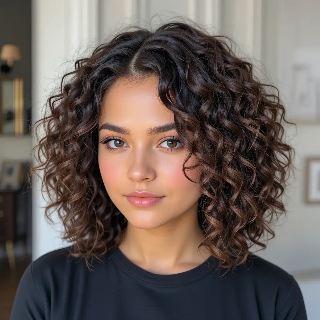 Curly Bob with Layers
