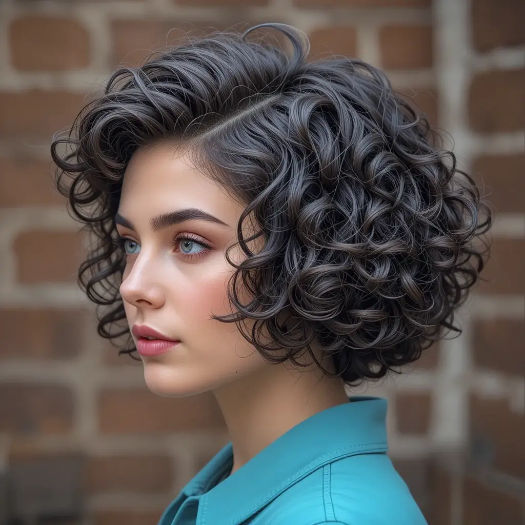 Curly Bowl Cut