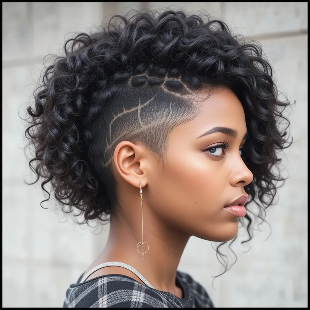 Curly Mod Cut with Finger Coils