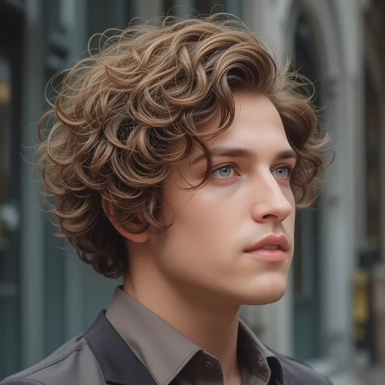 Curly Mod Hairstyles for Men
