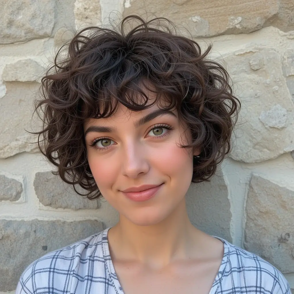Curly Pixie Cut