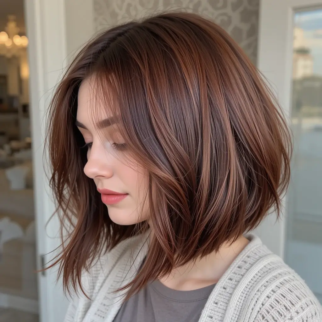 Deep Auburn Faux Bob