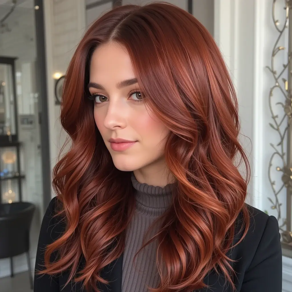 Deep Auburn Hair