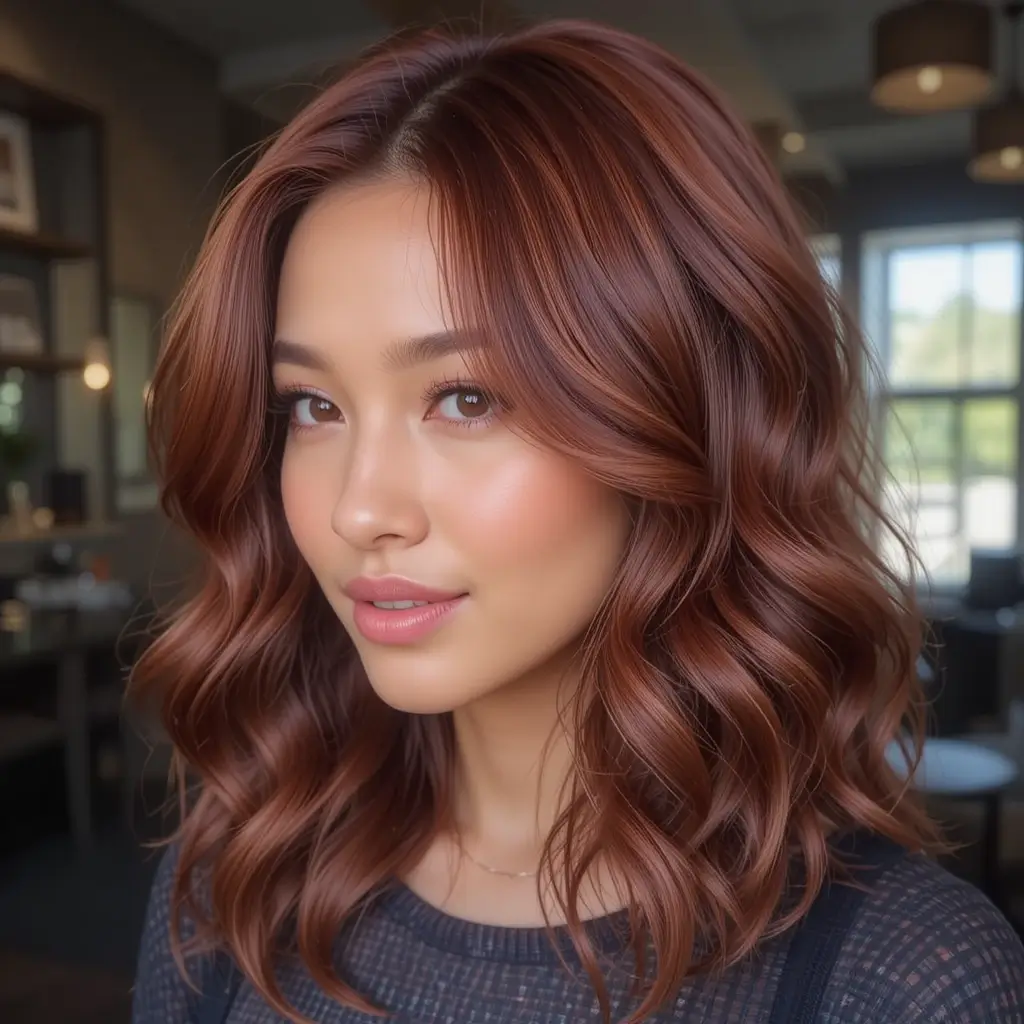 Deep Auburn Waves