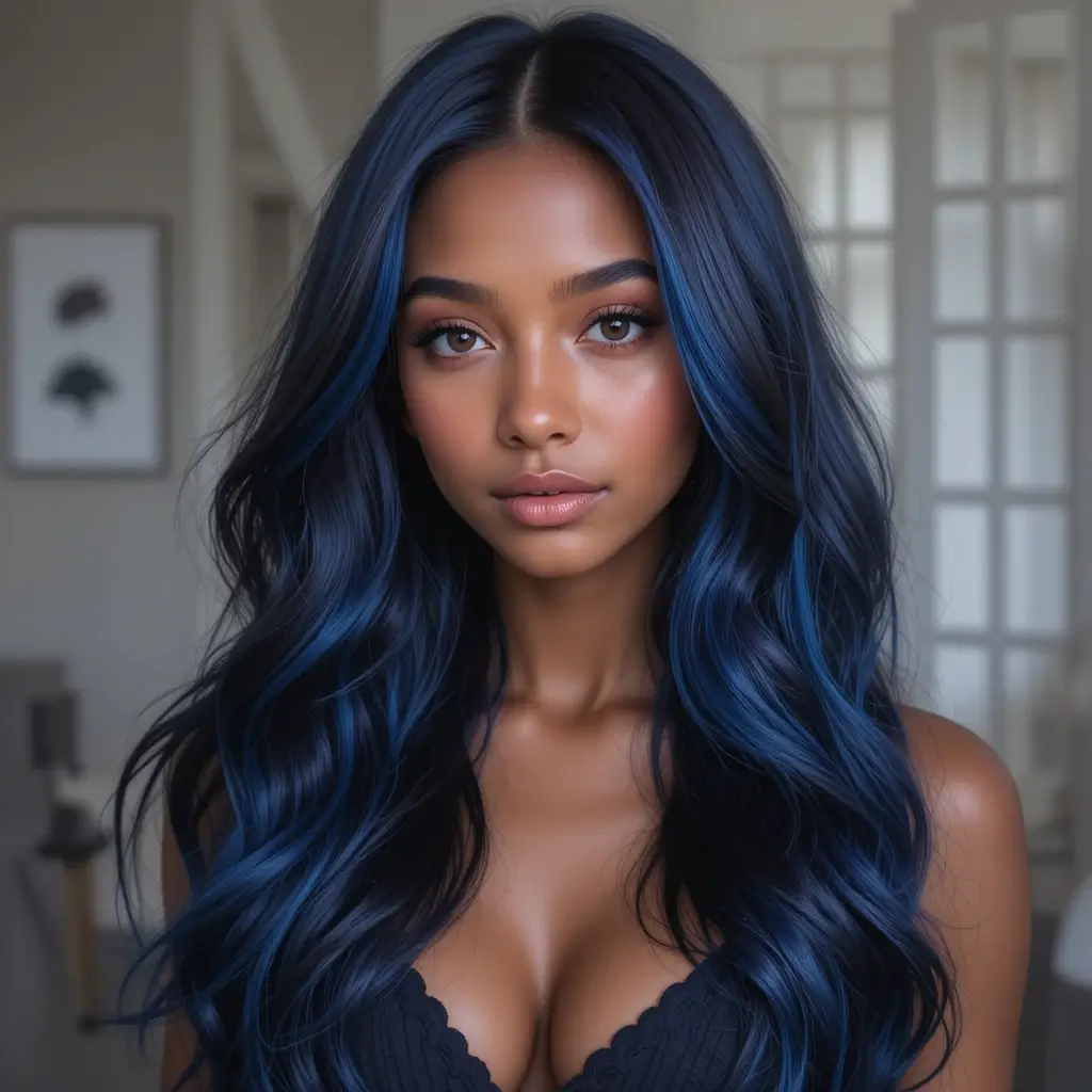 Deep Sapphire Blue Undertones
