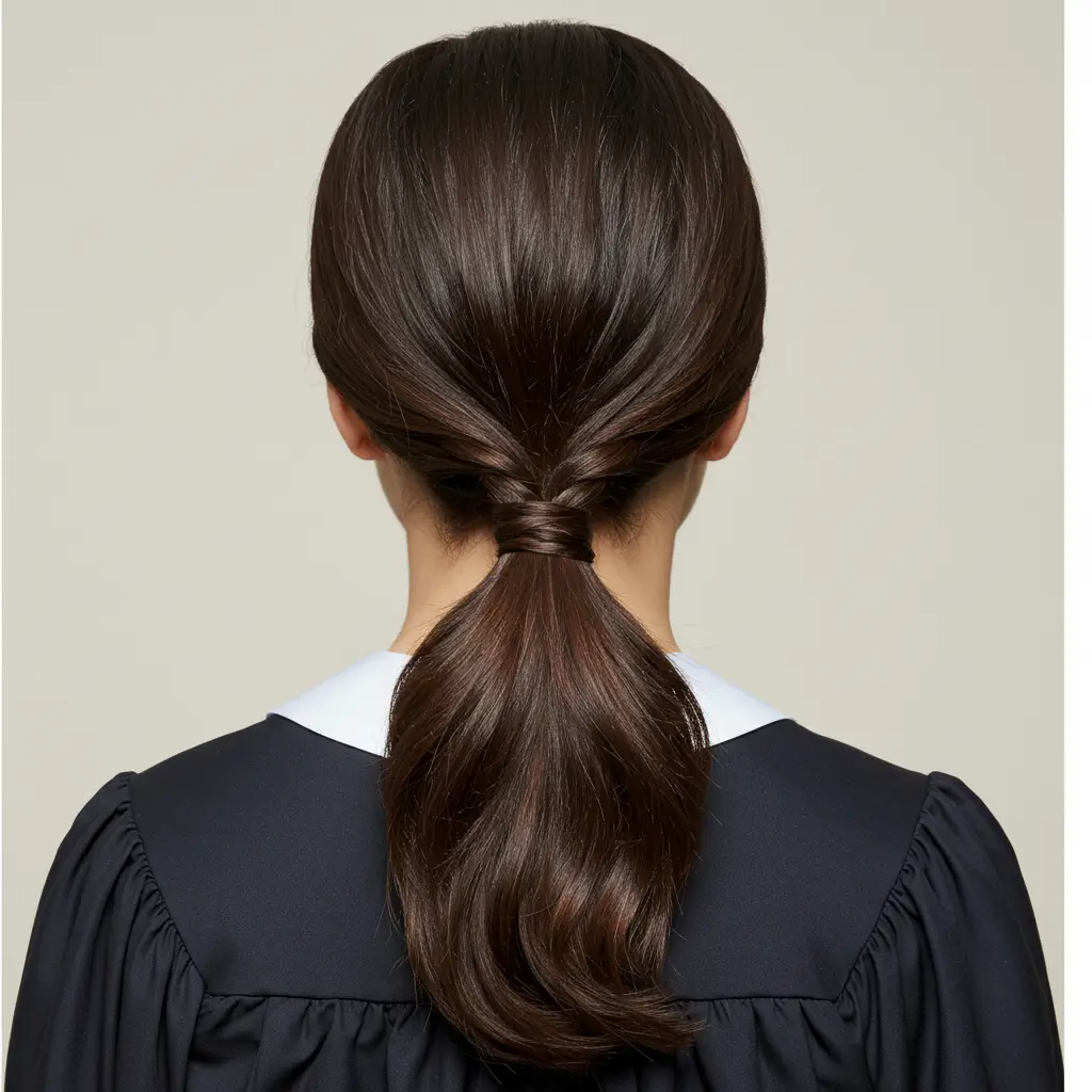 Double Twisted Low Ponytail