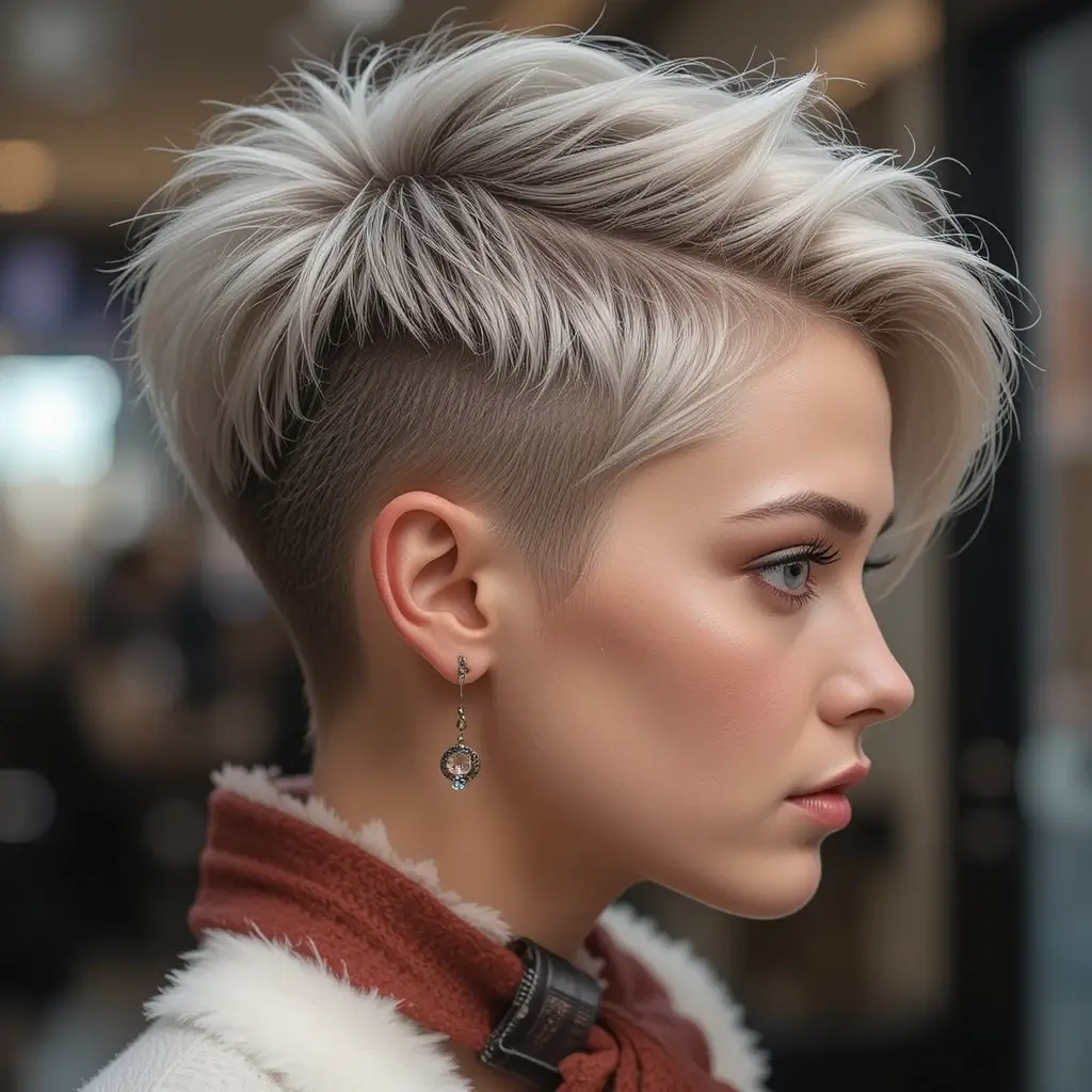 Edgy Undercut Pixie