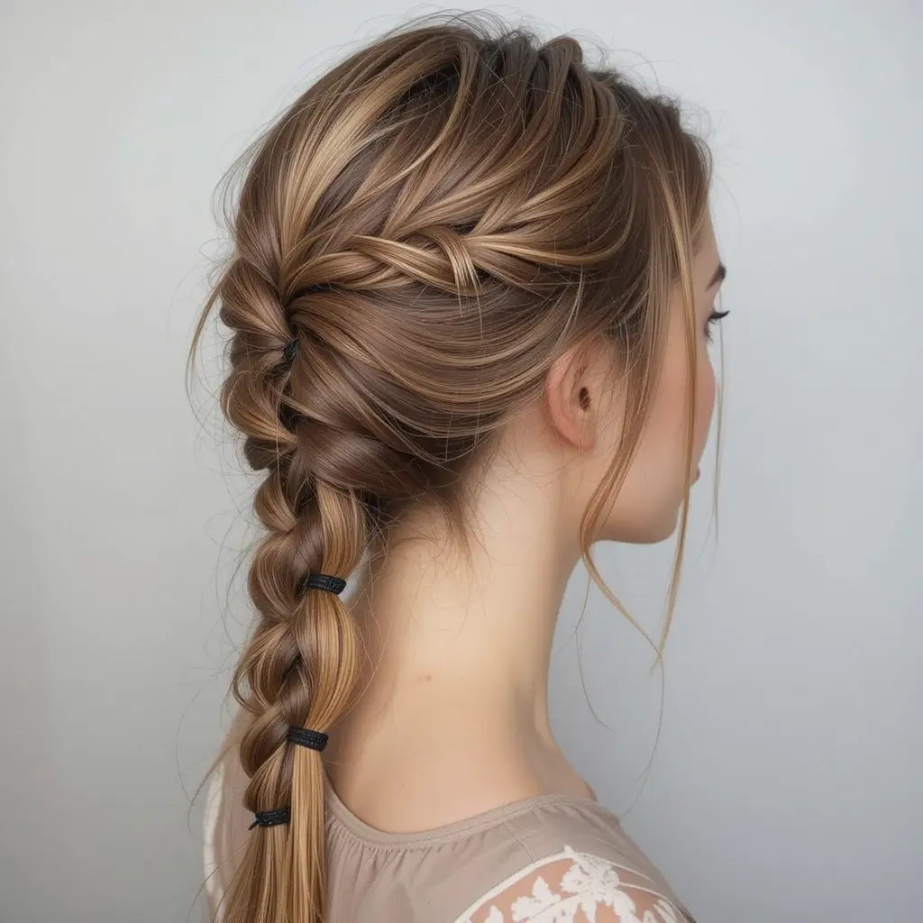 Faux Fishtail Braid