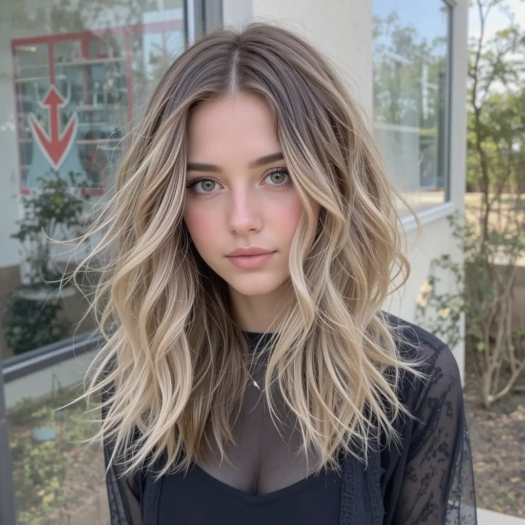 Feathered Medium Hair