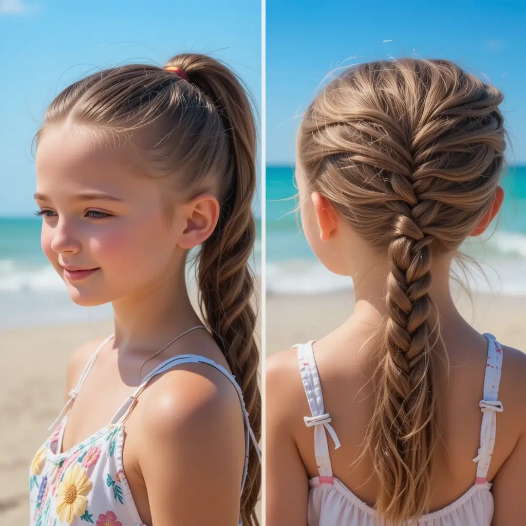 Feed-In Braids Ponytail