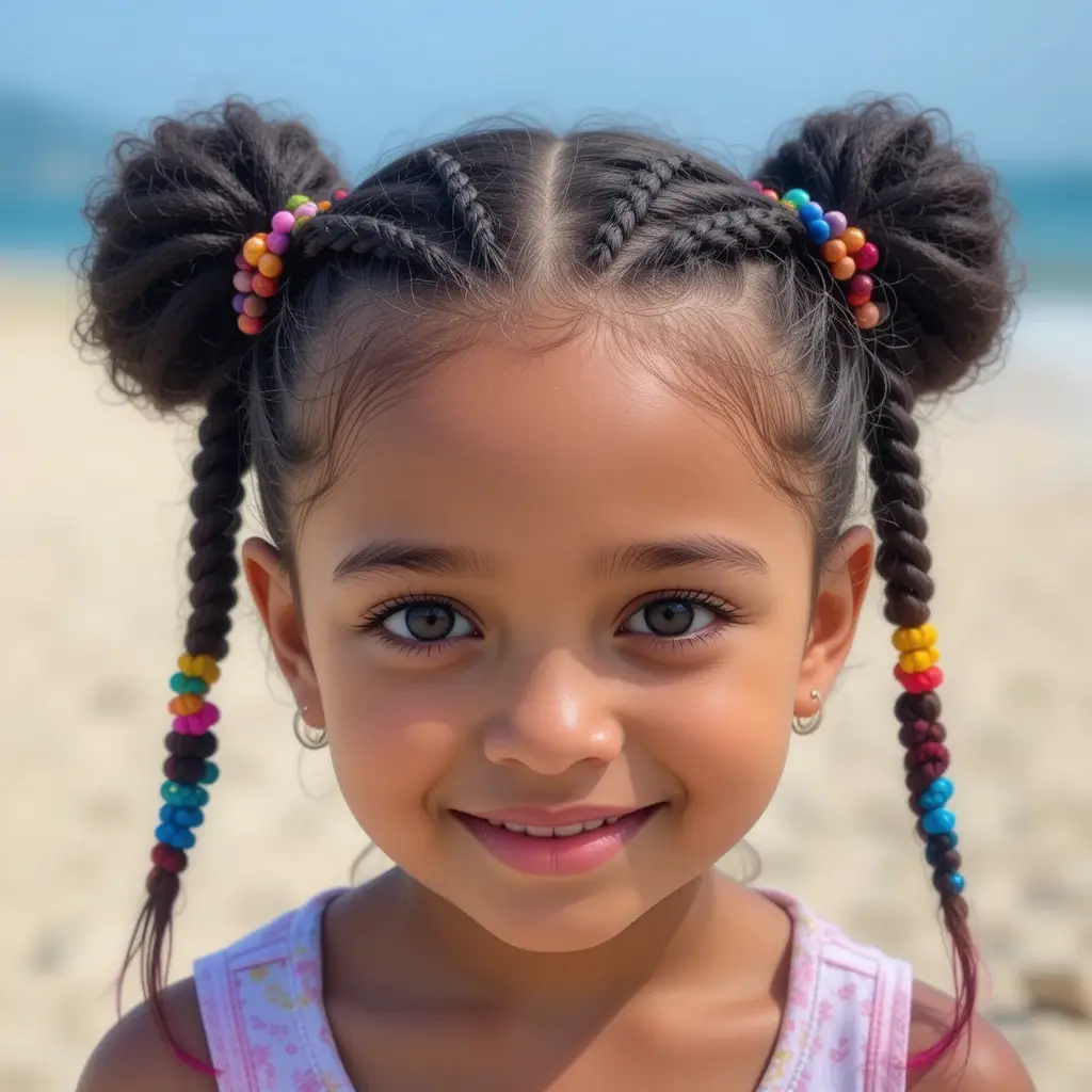 Flat Twists with Beads