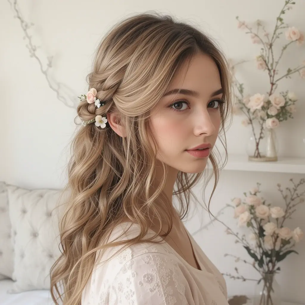 Floral Pinned Waves