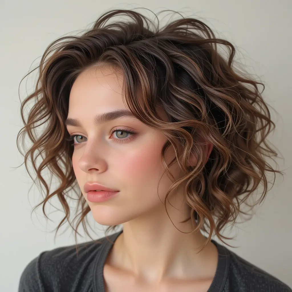 Fluffy Bedhead Curls