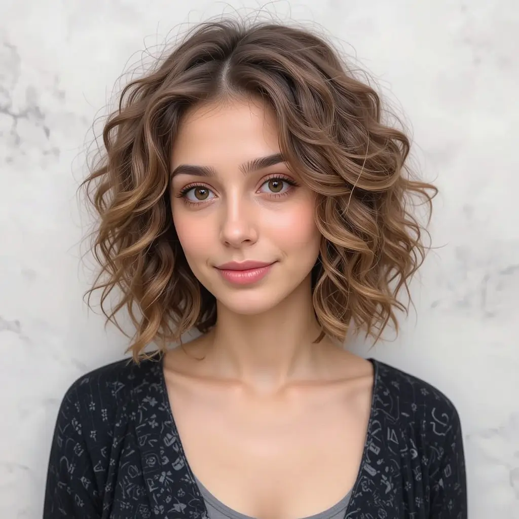 Fluffy Mod Cut with Soft Layers
