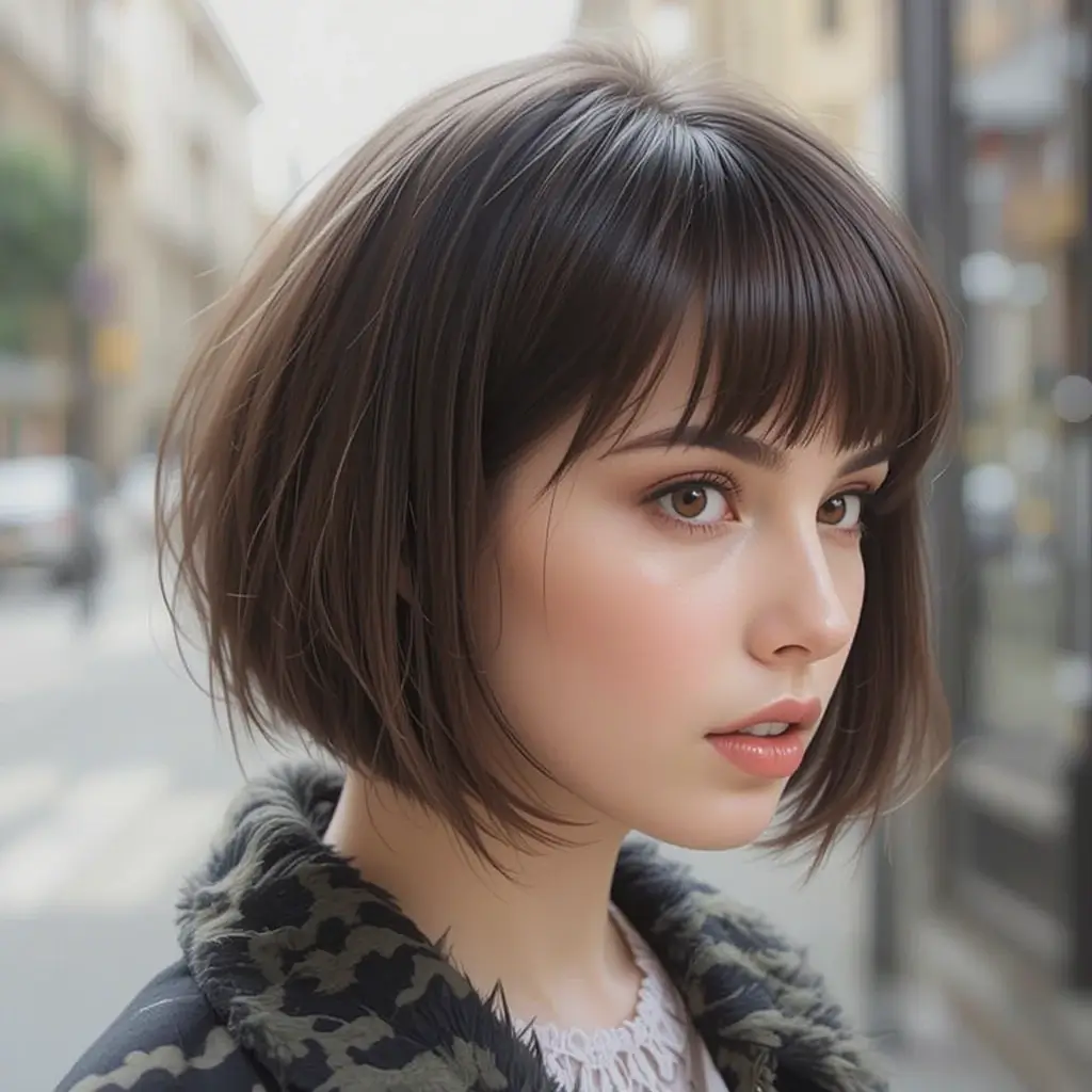 French Bob with Micro Bangs