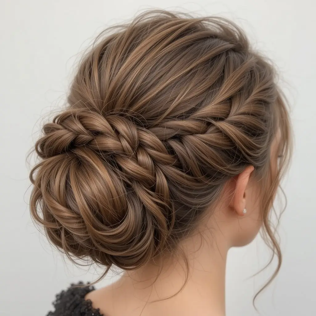 French Braid Updo